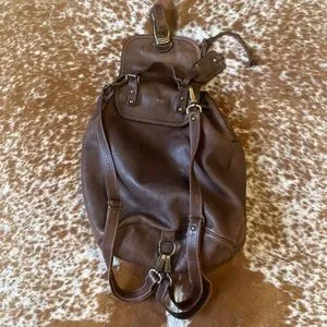Sacha | Bags | Sacha Brown Leather Backpack | Poshmark display picture 1